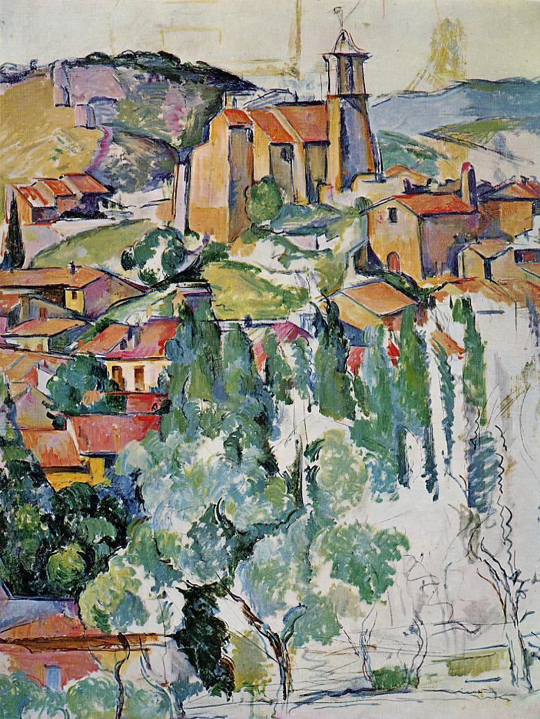 The Village of Gardanne - Paul Cezanne Painting